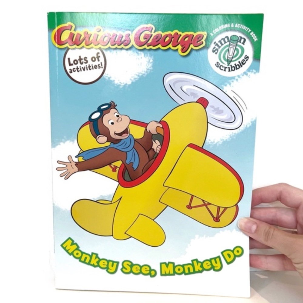 Curious George Activity and Colouring Book Monkey See Monkey Do Simon Scribbles